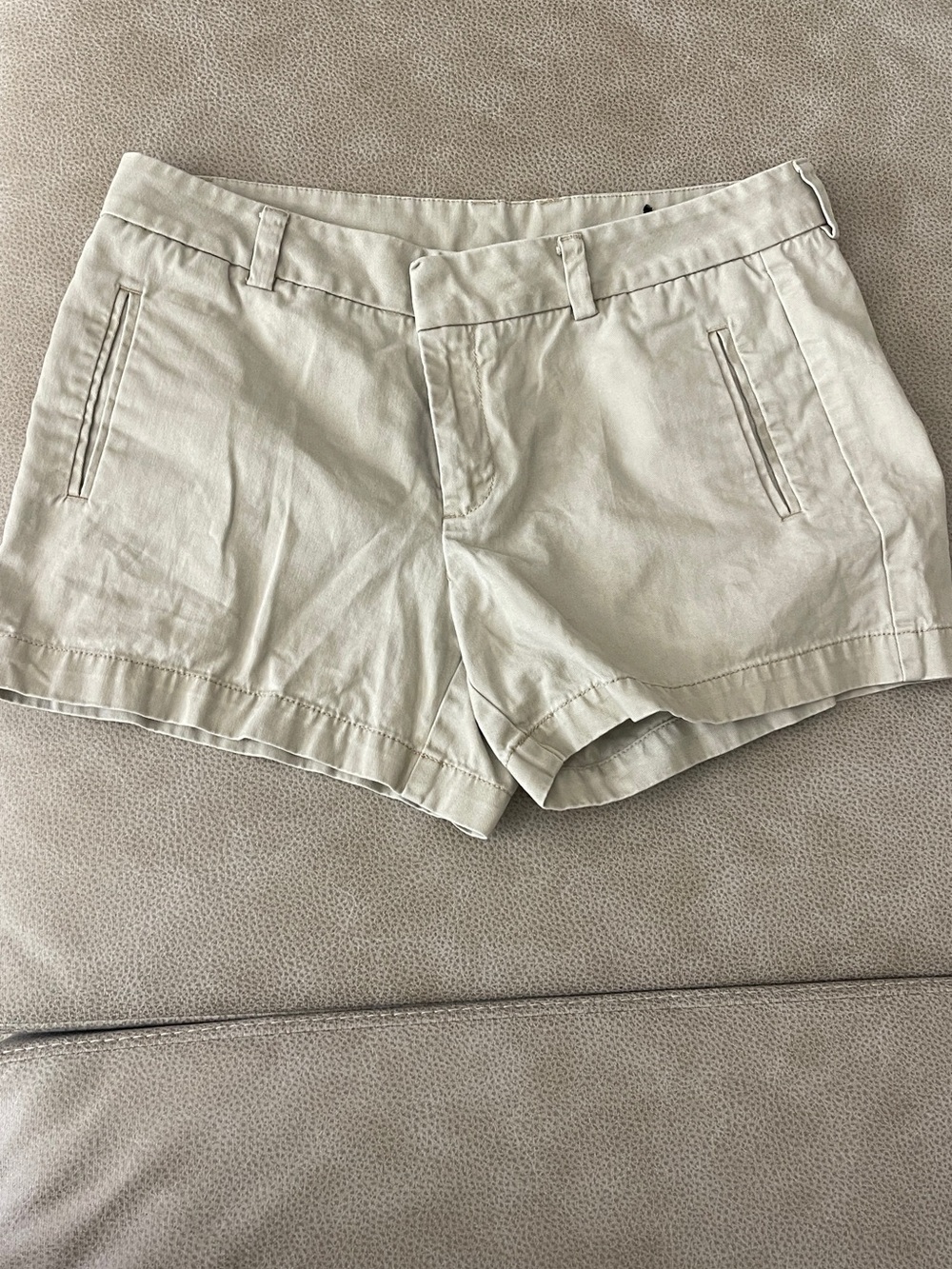 STYLUS Neutral Khaki Cotton Bermuda Shorts